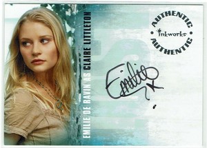 Lost Season 2 Inkworks Autograph Card A-13 Emilie de Ravin as Claire Littleton