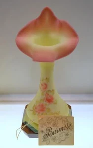 FENTON VASE GELB BURMESISCH SATIN Rose Rouge JACK-IN-THE-PULPIT TULPE KOSTENLOSER Versand USA - Bild 1 von 5