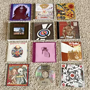 12 Rock CD’s Pink Floyd Grateful Dead Eagles Chili Pepper Led Zeppelin Green Day - Picture 1 of 12