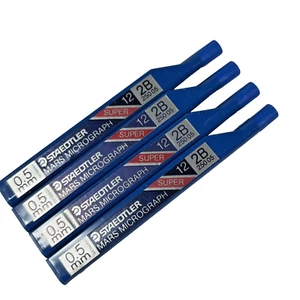 Staedtler Mars Micrograph Mechanical Pencil Lead 0.5mm 250 05 2B Lot 4x12 QTY 48 - Picture 1 of 4