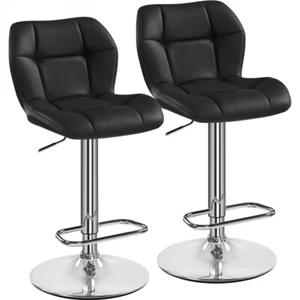 Barstuhl Set Höhenverstellbarer Polsterhocker Drehbarer Sitz Moderner Barhocker - Bild 1 von 85
