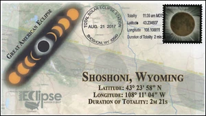 17-232, 2017, Total Solar Eclipse, Shoshini WY, Event Cover, Pictorial Cancel,  - Picture 1 of 1