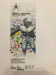 STUB BIGLIETTO DALLAS COWBOYS VS TAMPA BAY BUCCANEERS 29 AGOSTO 2019 - Foto 1 di 1