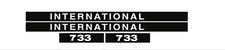 IHC Aufkleber international 733 Logo Emblem Sticker Label lang 