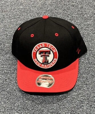 New Black Zephyr Texas Tech Red Raiders Authentic Adjustable SnapBack Cap - Image 1 of 3