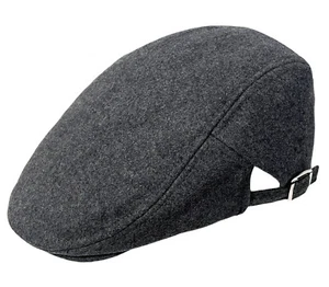 Hombres Mezcla Lana Conductor Hiedra Gatsby Clásico Plano Gorra Uno Talla 57-59 - Imagen 1 de 21