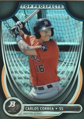 CARLOS CORREA 2013 BOWMAN PLATINUMTOP PROSPECTS - Image 1 of 2