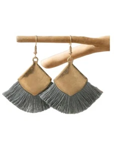 Dangling Bohemian Tassel Earrings - Picture 1 of 5