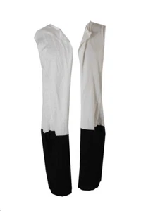 Vince. Camuto Bianco Nero Open-Front Colorblock Canotta S - Foto 1 di 3