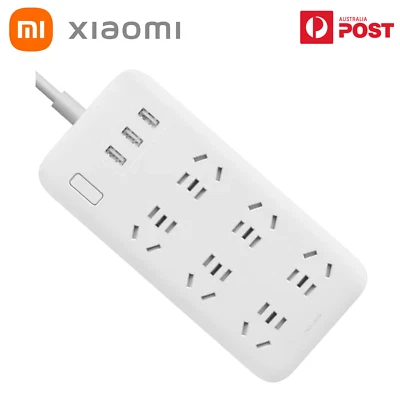 Xiaomi Power Board Socket 6 Outlet 3 USB Charger Adaptor Surge Protector AU Plug - Image 1 of 4