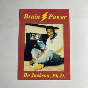Bo Jackson Ph.D. Brain Power (Two Sided) RARE ODDBALL Oakland Raiders / Royals - Picture 1 of 2