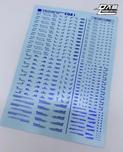 D.L quality Plating Common Caution Decal water paste For MG RG model * - Picture 1 of 3