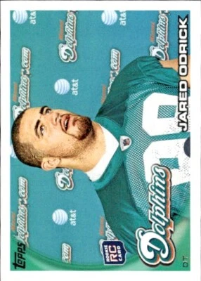 2010 Topps #81 Jared Odrick RC Miami Dolphins - Image 1 of 2