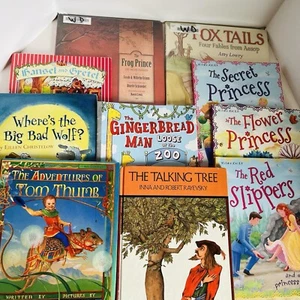 Lot of 10 Children's Fairy Tale & Fractured Picture Books Classroom Homeschool - Picture 1 of 16