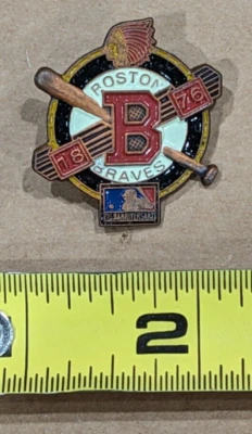 VINTAGE BOSTON BRAVES LOGO 1994 125TH MLB ANNIVERSARY COLLECTIBLE PIN #2 - Image 1 of 2