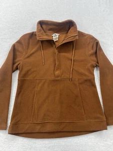Avalanche Womens Pullover Burnt Orange Sweatshirt Size Medium Quarter Zip - Picture 1 of 11