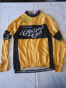 Morvelo Chasseur De Cols Cycling Jersty Yellow/Black Size Medium - Picture 1 of 6