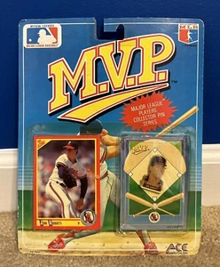 Vintage 1990 Jim Abbott MVP Player Collector Pin Series Score Card First Edition - Picture 1 of 4
