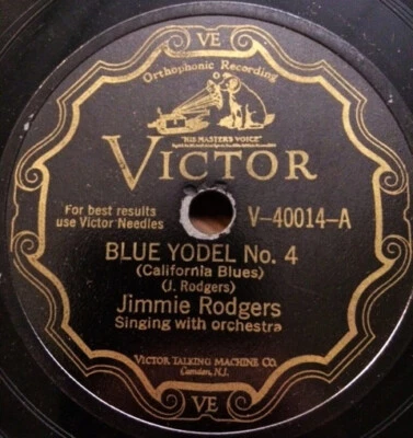 Jimmie Rodgers -  Blue Yodel No. 4 (California Blues) / Waiting For A Train (She - Image 1 of 2