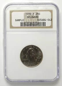 1999-P 25C DELAWARE NGC SAMPLE Slab QUARTER - Picture 1 of 5