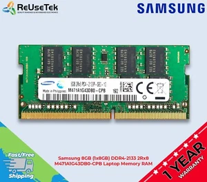 Samsung 8GB (1x8GB) DDR4-2133 2Rx8 M471A1G43DB0-CPB Laptop Memory RAM - Bild 1 von 12