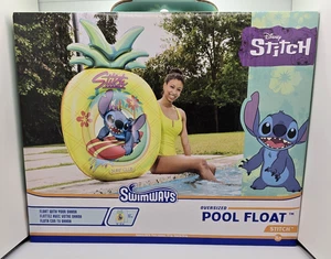 Disney Stitch by Swimways Oversized Pool Float 48.5" x 32"  Supports 250 LBS - Picture 1 of 3