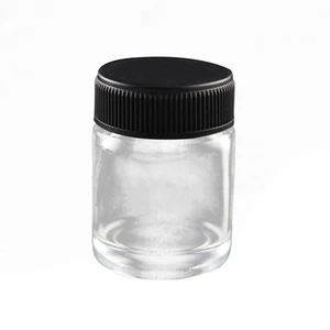 Botellas de vidrio para aerógrafo de 22 cc botella de repuesto transparente frascos para botellas de aerógrafo con - Imagen 1 de 10