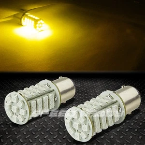 57 SMD 57SMD 1157 BAY15D AMBER 3528 LED TURN/SIGNAL/TAIL/BRAKE/STOP LIGHT BULB - Picture 1 of 1