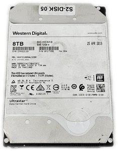 HGST 8TB 3.5" 7.2k SAS HDD Hard Drive *Please Read* HUH728080AL4200 Tested,Wiped - Afbeelding 1 van 9