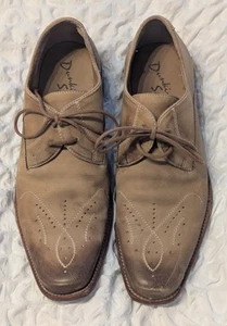 Irregular Choice Mens Dunkirk Spirit Fawn Leather Shoes Size UK 9 - Picture 1 of 7