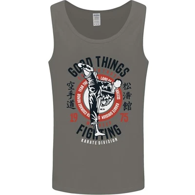 Karate Good Things Mixed Martial Arts MMA Mens Vest Tank Top - Image 1 of 4