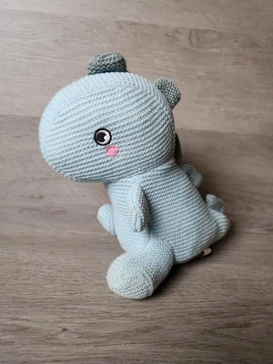 Juguete de peluche tejido Spark Create Imagine Blue DINOSAURIO 9" Spark Walmart para bebé Foto 1 de 4