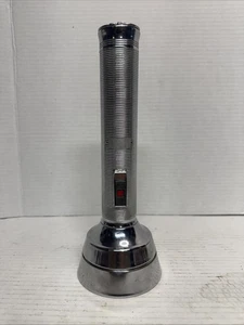 Vintage 1970’s Eveready Captain Chrome Flashlight Tested Works - Picture 1 of 4