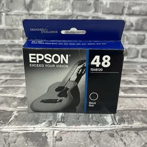 Epson TO48120 Cartuccia di inchiostro nera nuova sigillata scadenza 09/2019 - Foto 1 di 5