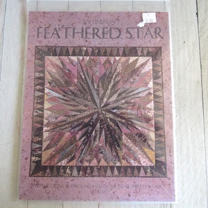 Quilt Instruction & Paper Foundation An Unusual Feathered Star Karen Stone 1996 - Picture 1 of 2