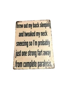 NEW wood sign home decor novelty hanging funny saying quote - Picture 1 of 3