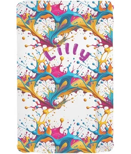 Cambiador de bebé personalizado Splash Of Joy acolchado, limpiar guardería - Imagen 1 de 1