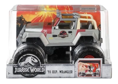 Jurassic World Fallen Kingdom: Mattel 2017 Matchbox 1:24 (‘93 JEEP WRANGLER) 3+ - Image 1 of 4