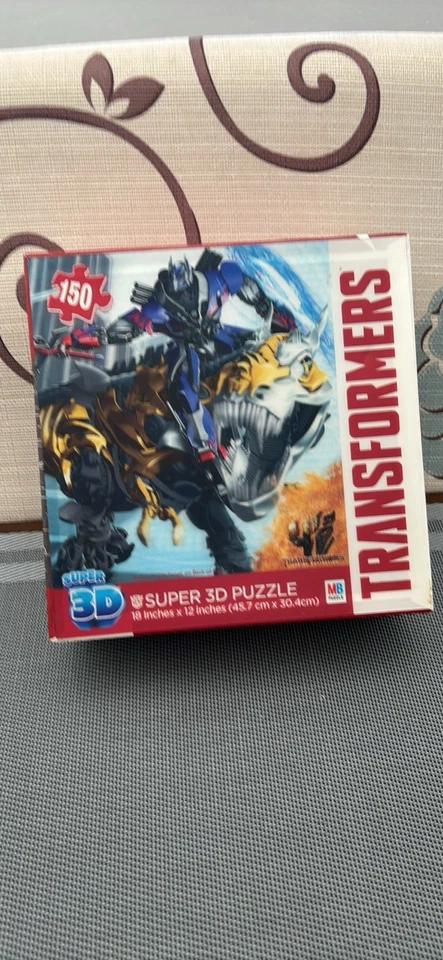 Rompecabezas Transformers Super 3D 18"X12" 150 piezas - Nuevo en caja Milton Bradley Foto 1 de 1