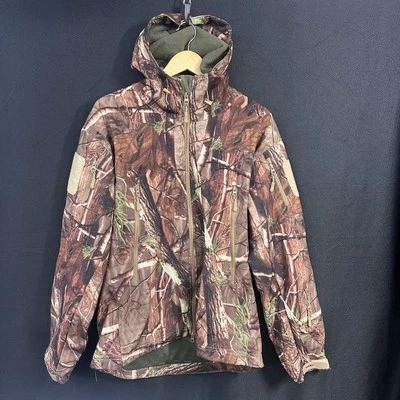 ESDY Shark Skin Soft Shell Men's Military Tactical Hardwood Camo Hooded Coat 2XL - Image 1 of 4