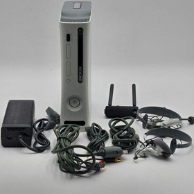 Microsoft Xbox 360 60GB Console Gaming System White in box, bad disc drive