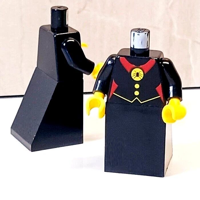 LEGO Vestido de Bruja Bata de Vampiro NOCHE DE MIEDO Mago Torso Conjunto Piernas de Araña Cuello Foto 1 de 1
