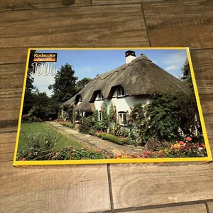 New Sealed Kodacolor 1000 Piece Jigsaw Puzzle Cottage At Ibsley England - Picture 1 of 4