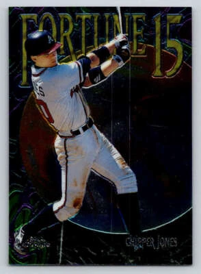 1999 Topps Chrome Fortune 15 #FF14 Chipper Jones (ref Y01097) - Image 1 of 2