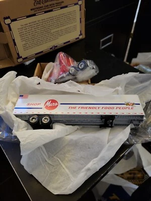 Ertl Collectibles White GMC Cab with Trailer Truck MARS SUPPER MARKET 1/64 Scale - Image 1 of 4