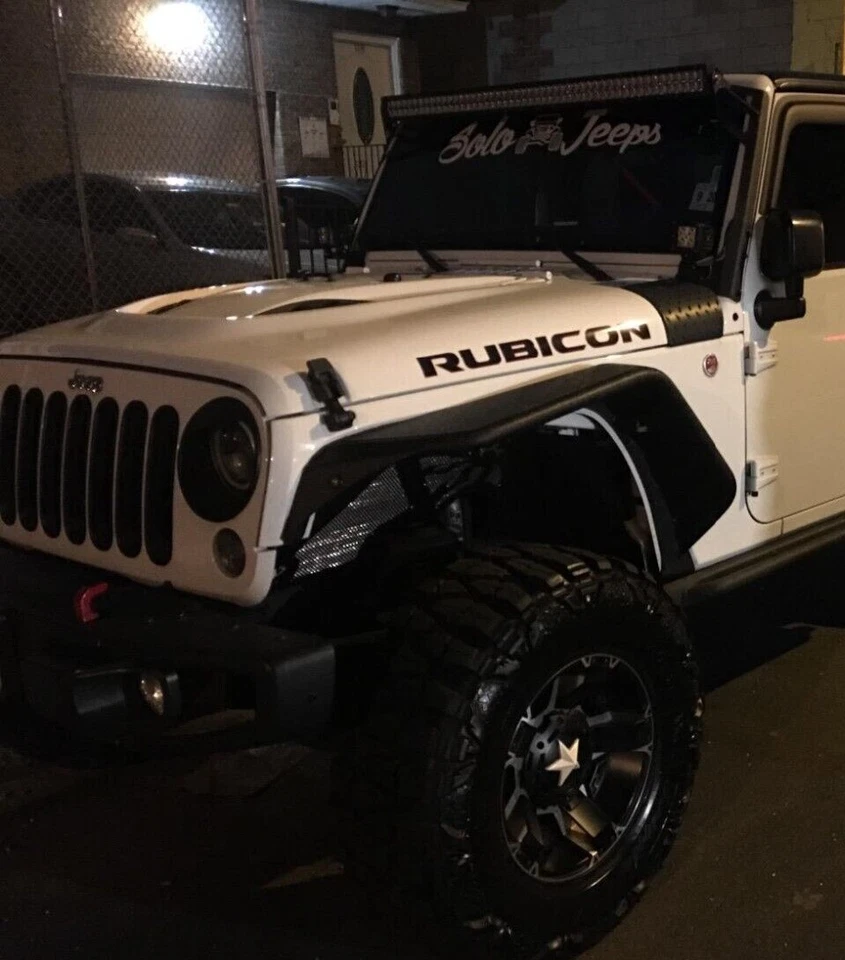 Guardabarros delanteros de acero con recubrimiento en polvo SmittyBilt para Jeep Wrangler JK 2007-18 Foto 1 de 4