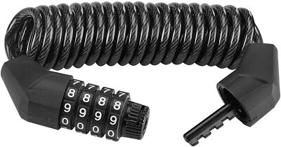 ROCKBROS cerradura de casco cerradura de cable 150 cm / 4,6 mm cerradura de combinación de aleación de zinc - Imagen 1 de 4