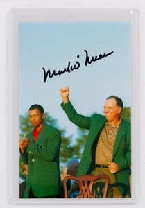 Mark O'Meara Signed Photo - PGA Tour Golfer 1997 Masters Winner Tiger Woods - Picture 1 of 2