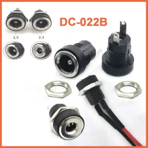 Buchse Metall Panel Halterung Buchse DC Netzstecker Buchse 2 Pin DC-022B - Bild 1 von 8