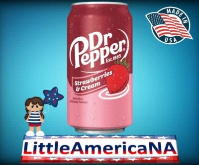 DR PEPPER STRAWBERRIES & CREAM BEVANDA GUSTO FRAGOLA E PANNA